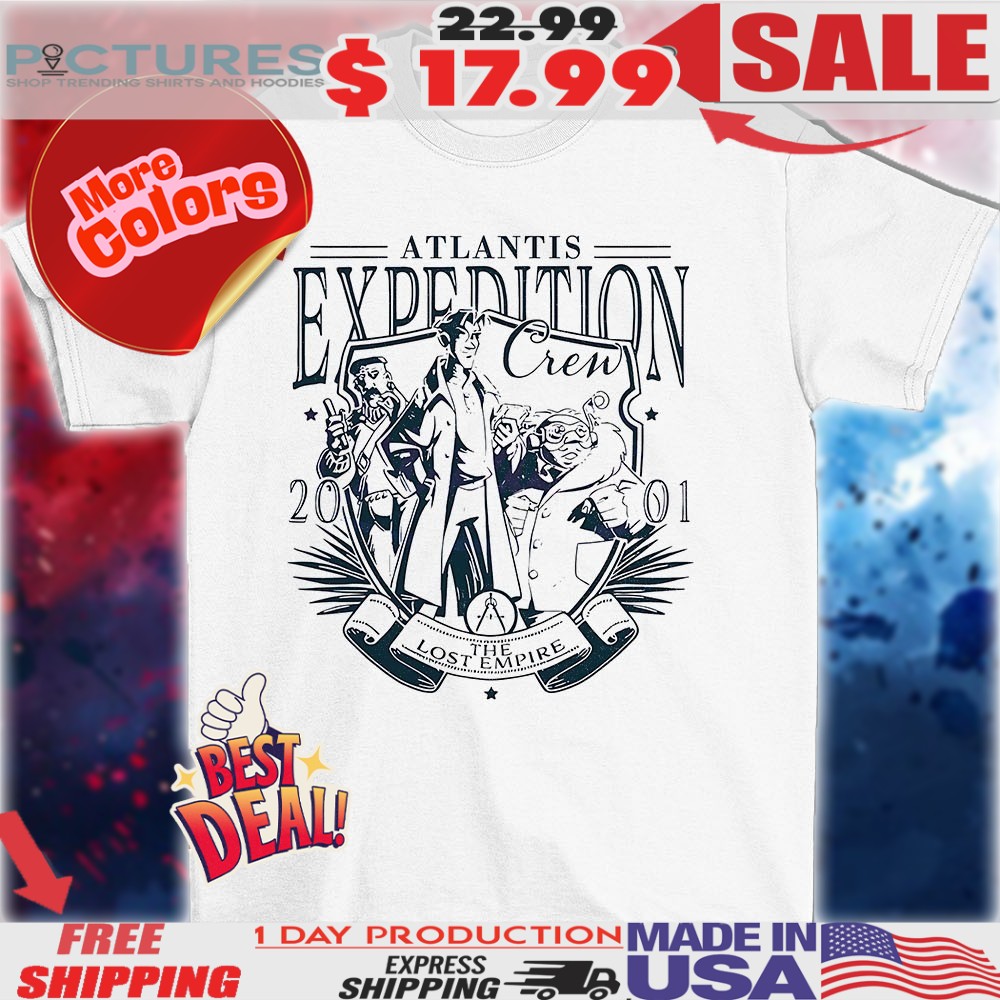 Atlantis Expedition Crew 2001 The Lost Empire Disney cartoon shirt