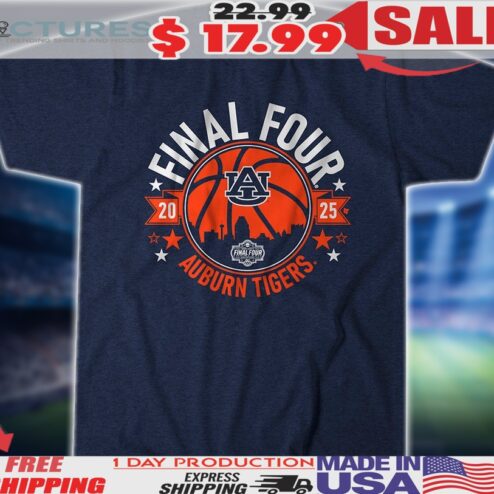 Auburn Tigers Basketball 2025 Final Four AU logo Shirt