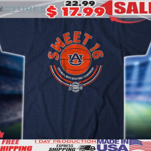 Auburn Tigers Basketball Sweet Sixteen 2025 NCAA Men's Basketball Championship Shirt