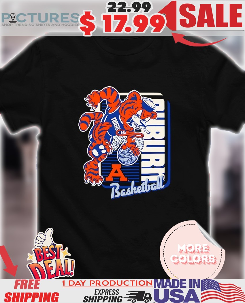 Auburn Tigers Basketball mascot dunk 2025 shirt