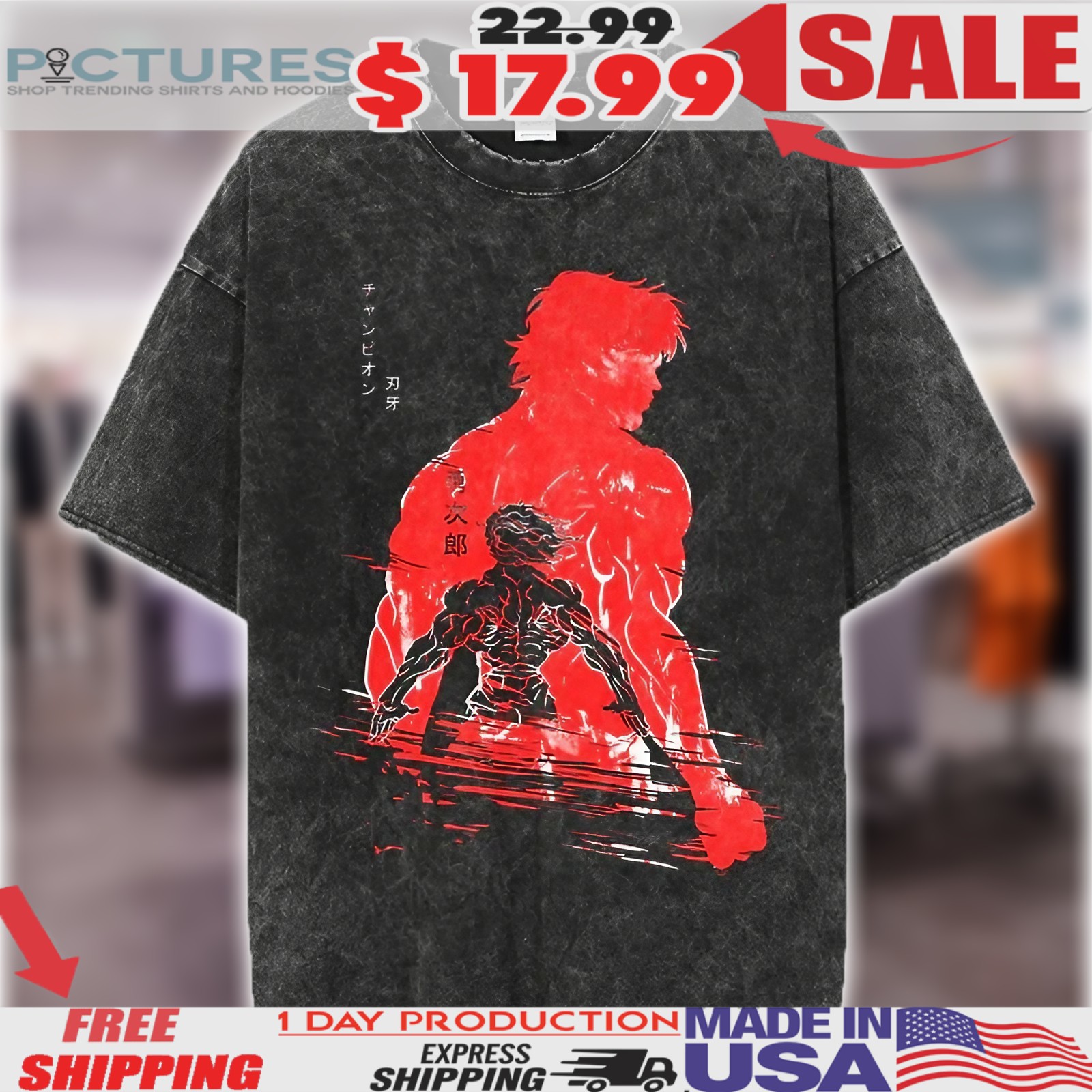 Baki the Grappler Hanma Yujiro Anime Shirt