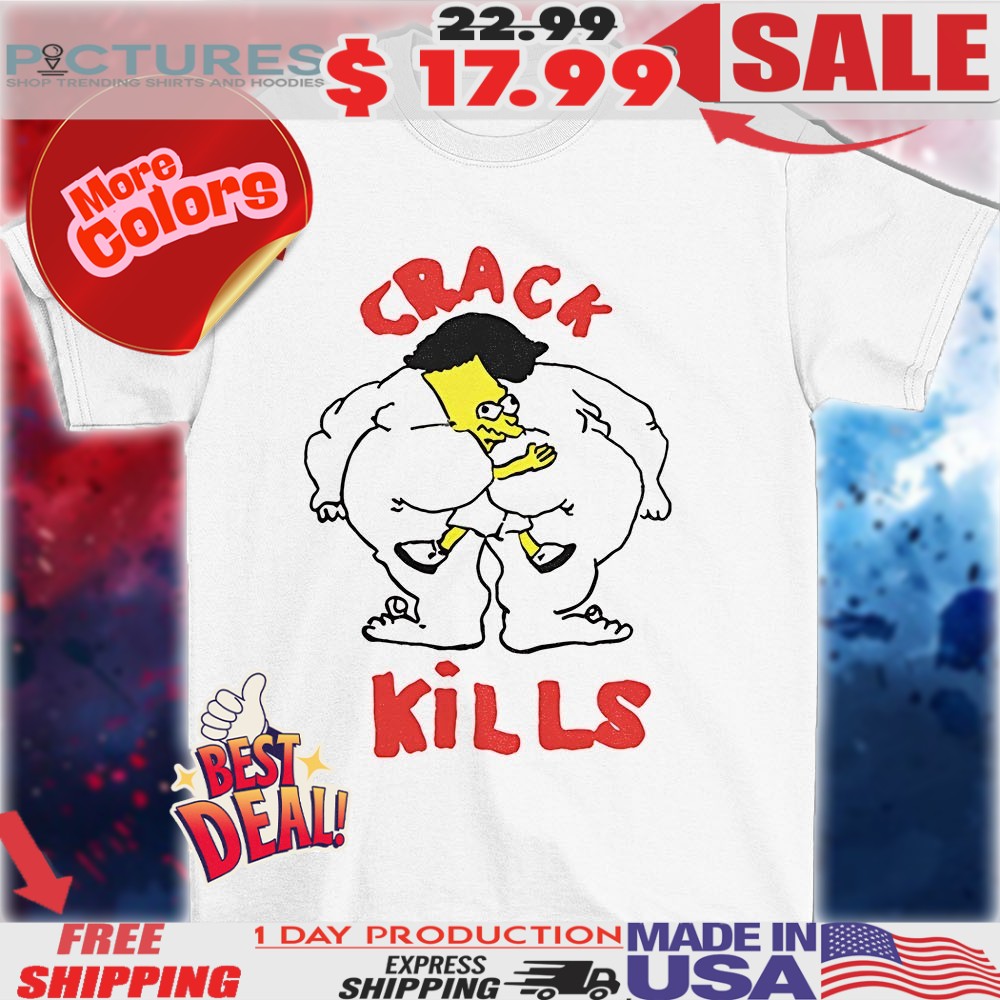 Bart Simpson crack kills vintage shirt