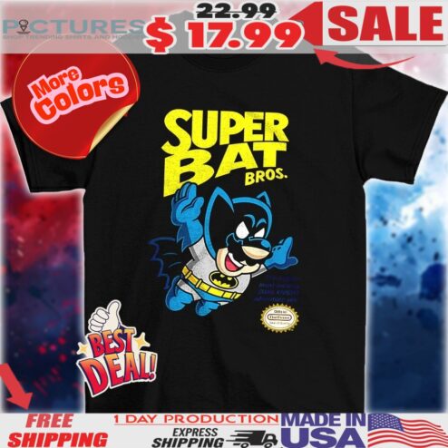Batman X Super Mario Bros 3 Super Bat Bros shirt