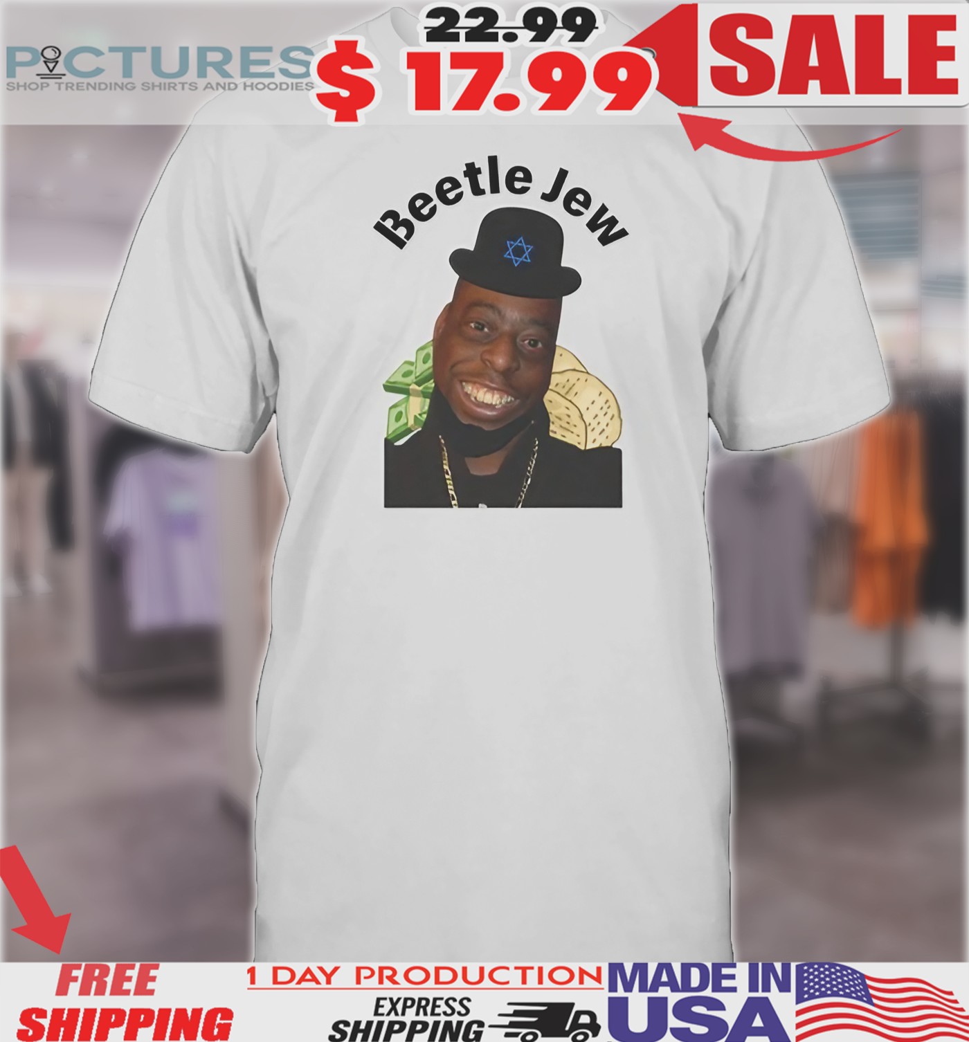 Beetle Jew Face Meme Shirt