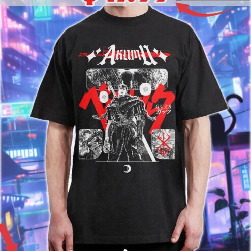 Berserk Guts Reunion On The Hill Of Swords Dragonslayer Anime Shirt