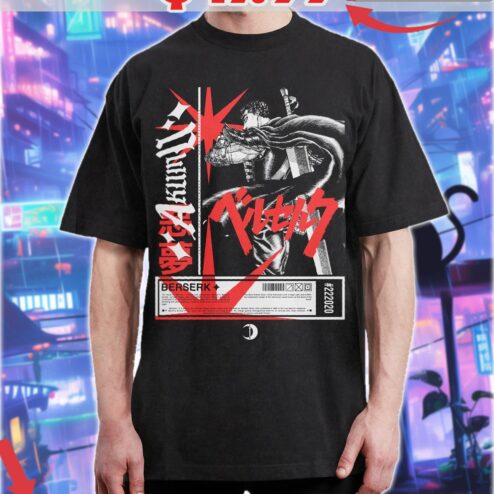 Berserk Guts The Black Swordsman DragonSlayer Anime Shirt