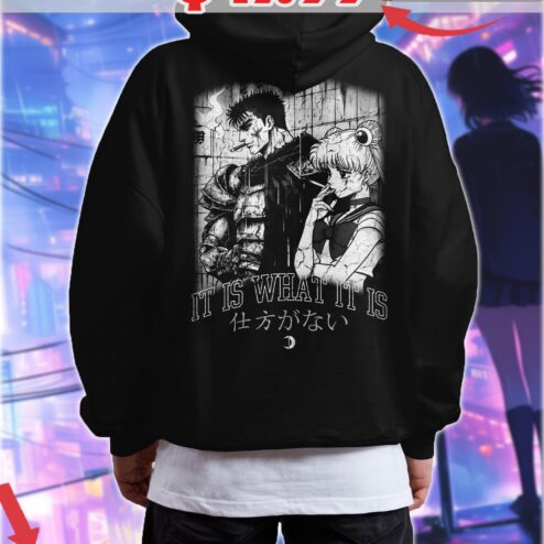 Berserk It Is What It Is I can't help it Sailor Moon Smoking Berserk Anime Shirt