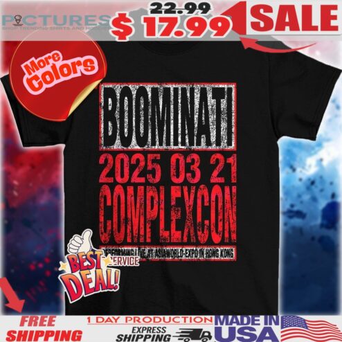 Boomminati 2025 03 21 complexcon streetwear shirt