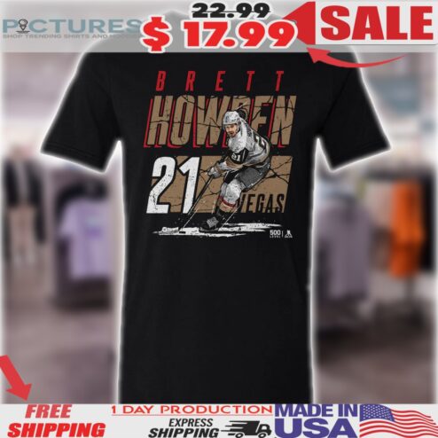 Brett Howden 21 Vegas Golden Knights Player Name NHL Shirt