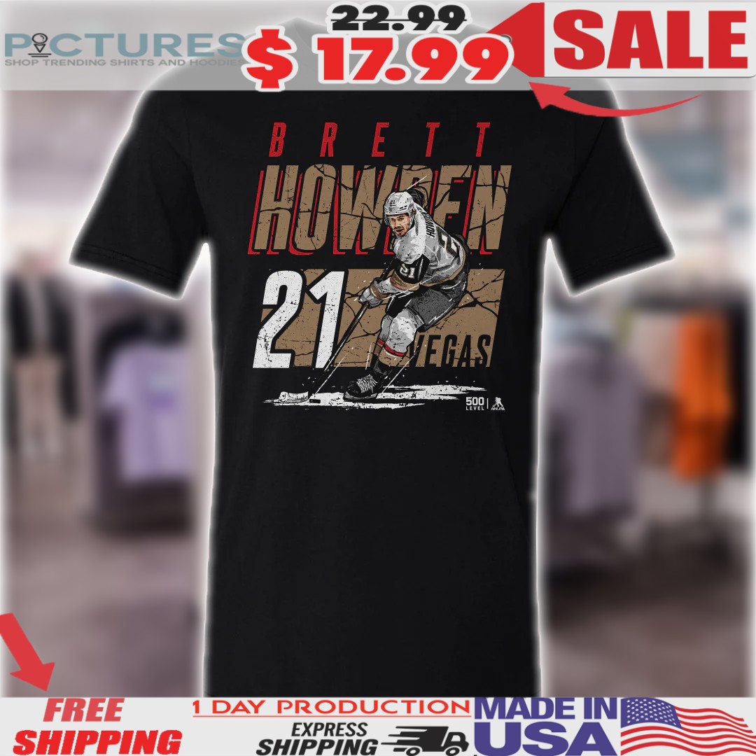 Brett Howden 21 Vegas Golden Knights Player Name NHL Shirt
