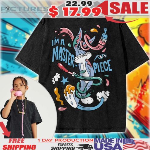 Bugs Bunny I'm A Masterpiece Looney Tunes Cartoon For Kids Shirt