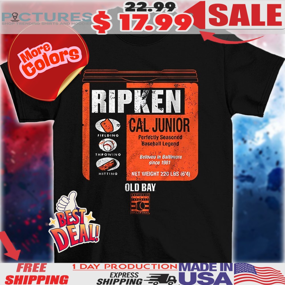 Cal Ripken Jr Baltimore Orioles old bay can vintage shirt
