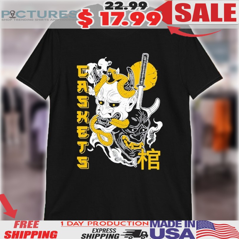 Caskets Oni Mask Sword Shirt