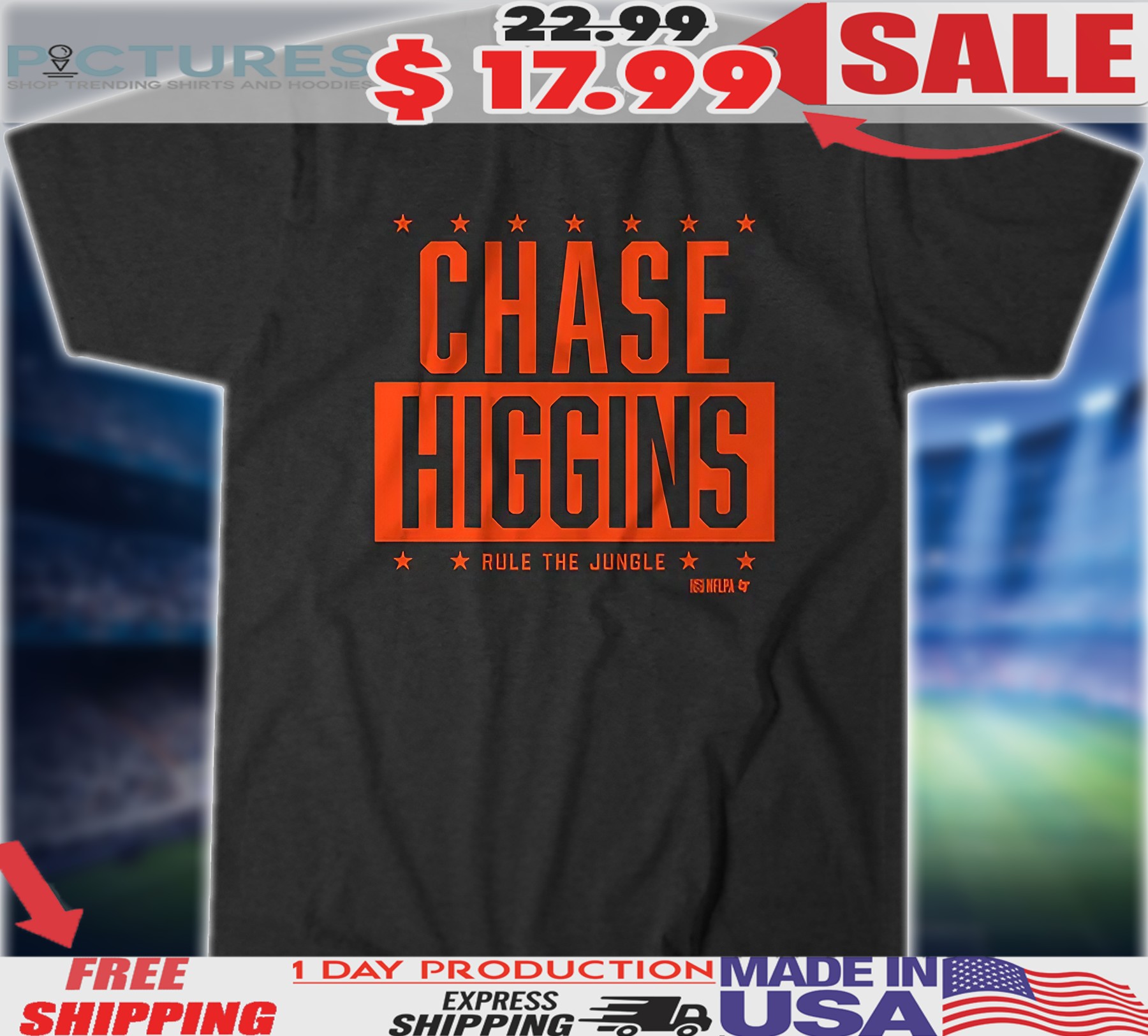 Cincinnati Bengals NFL Chase Higgins Rule The Jungle Shirt
