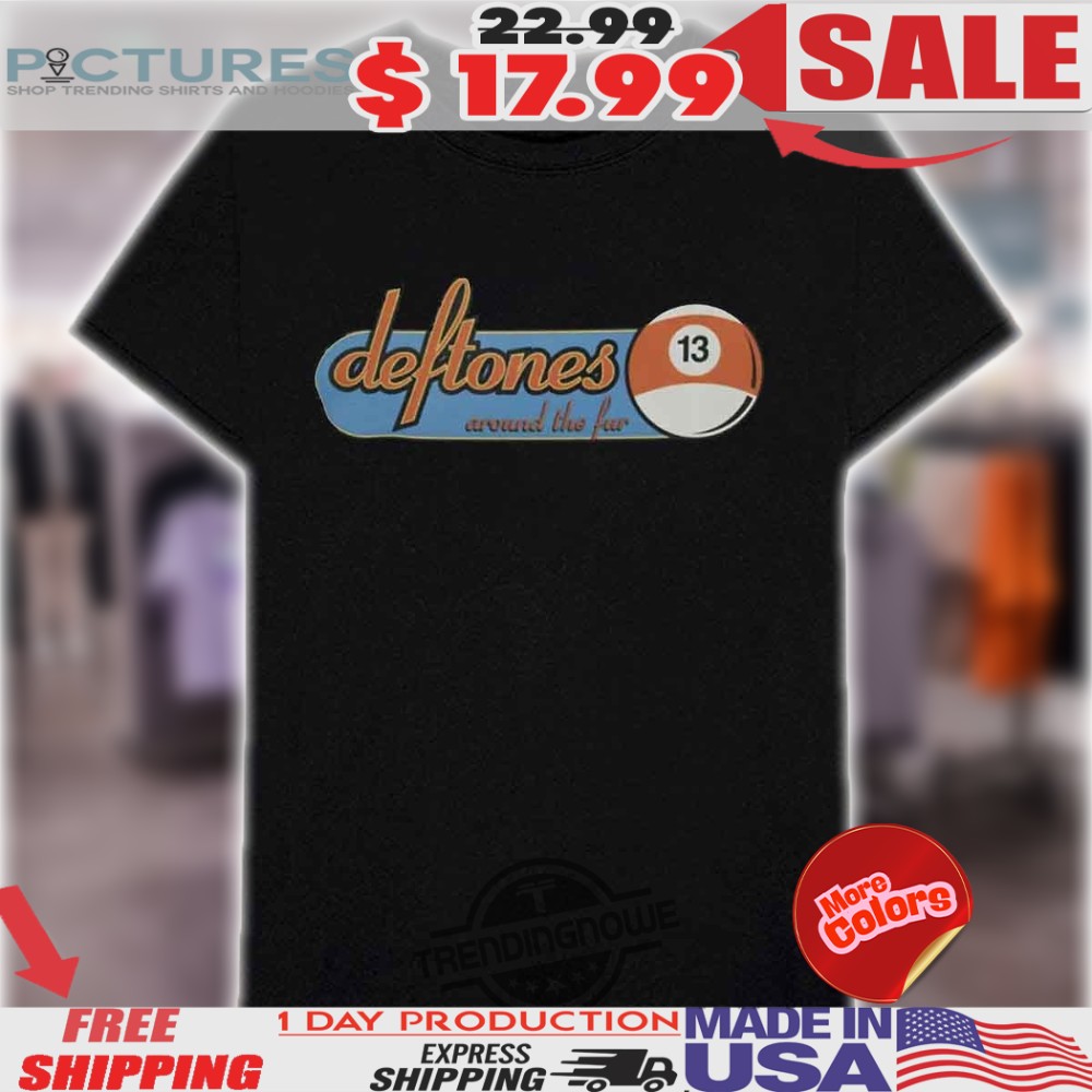 T-shirt Deftones Around The Fur Motif Chat - Unisexe Noir, Coupe Regular, 100% Polyester, Tailles Personnalisables