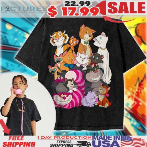 Disney Cats Animated Kids Vintage Shirt