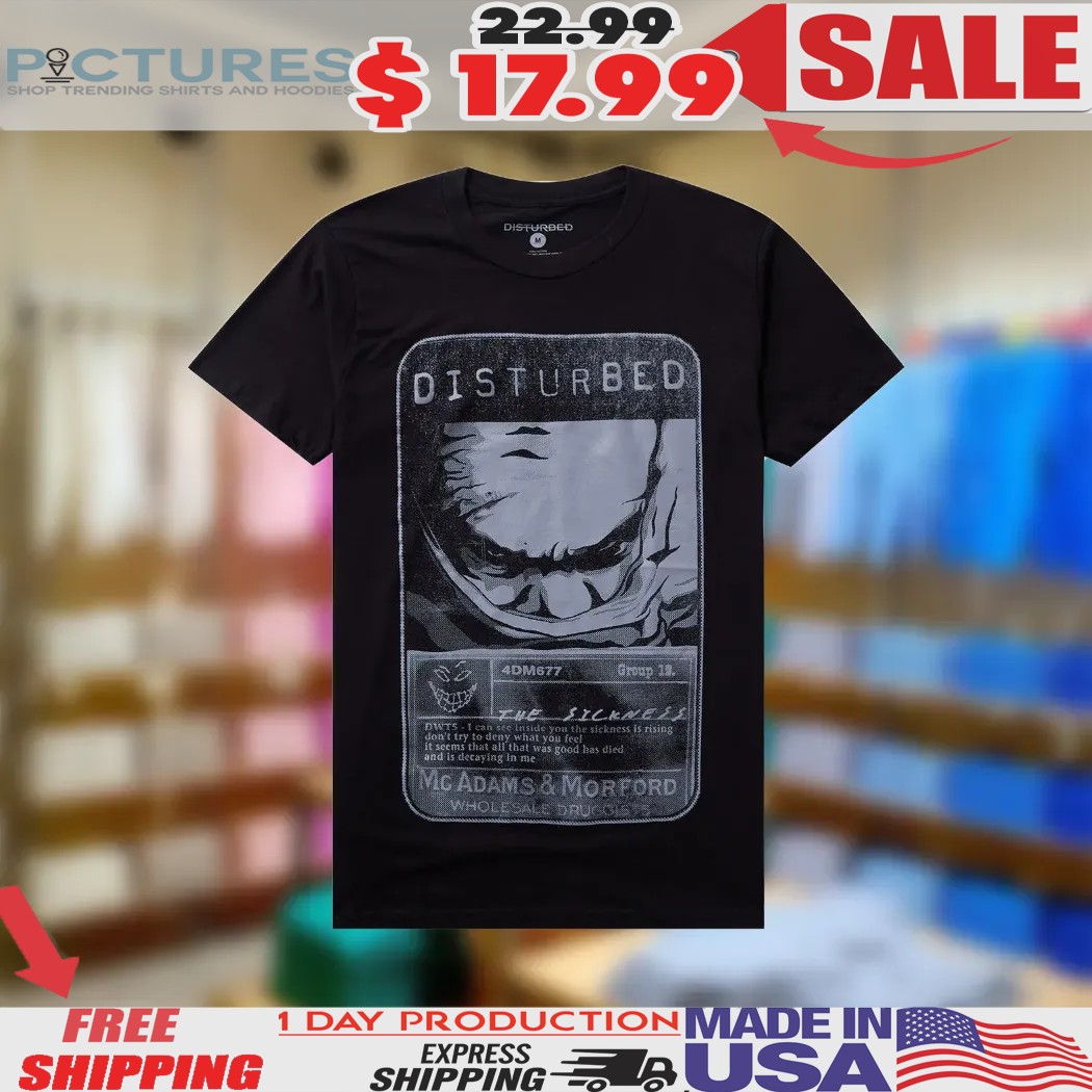 Disturbed The Sickness Album Cover Shirt Disturbed The Sickness Album Cover Shirt
