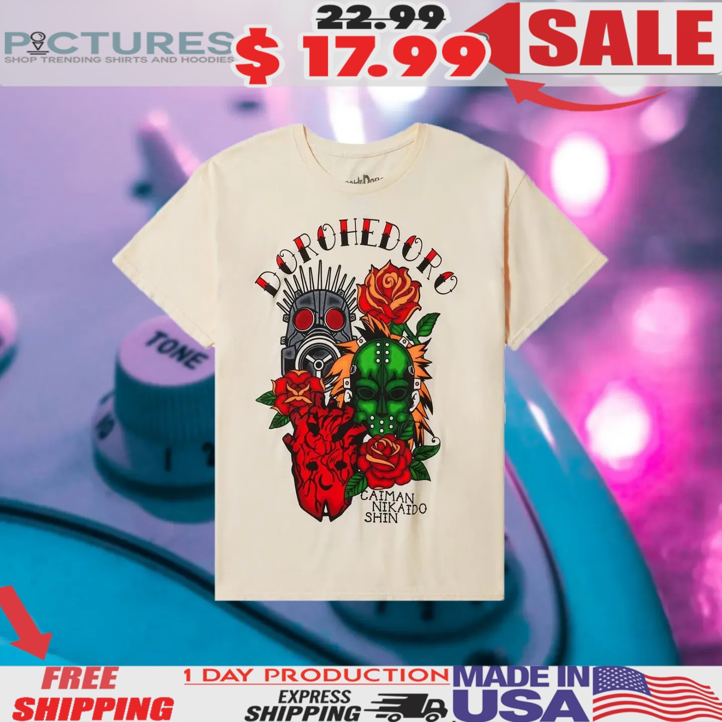 Dorohedoro caiman nikaido shin Pop Culture shirt