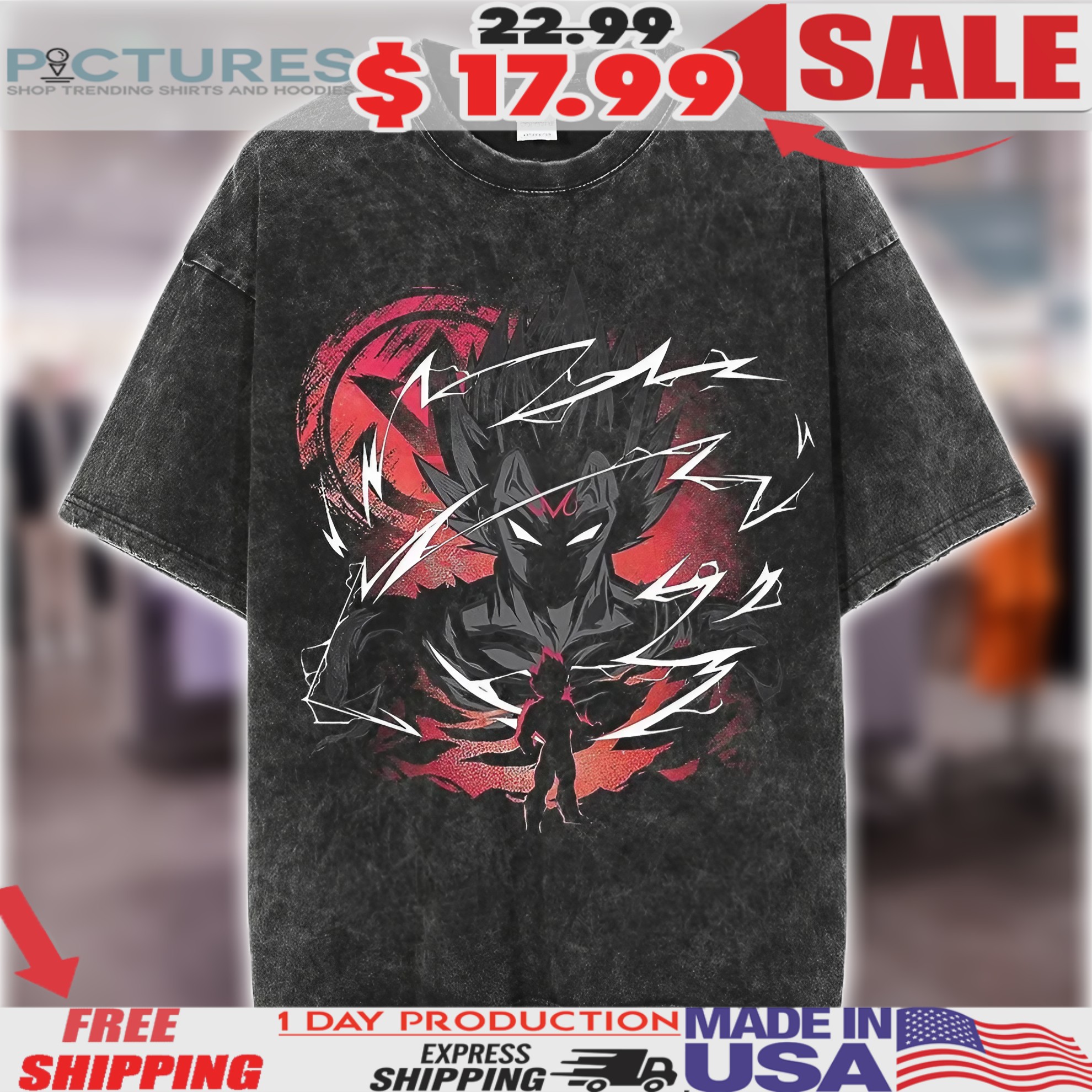 Dragon Ball Majin Vegeta Prince Of Saiyans Anime Shirt
