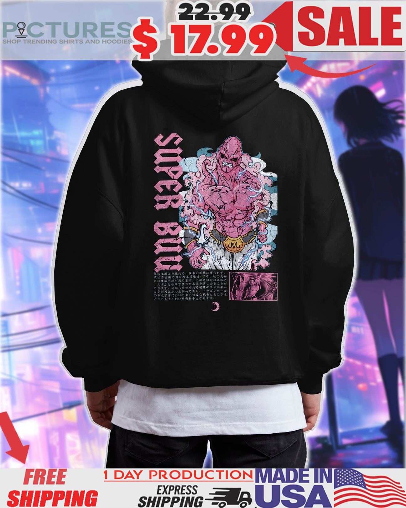Dragon Ball Super Buu Majin Power Evil Energy Unleashed Anime Shirt