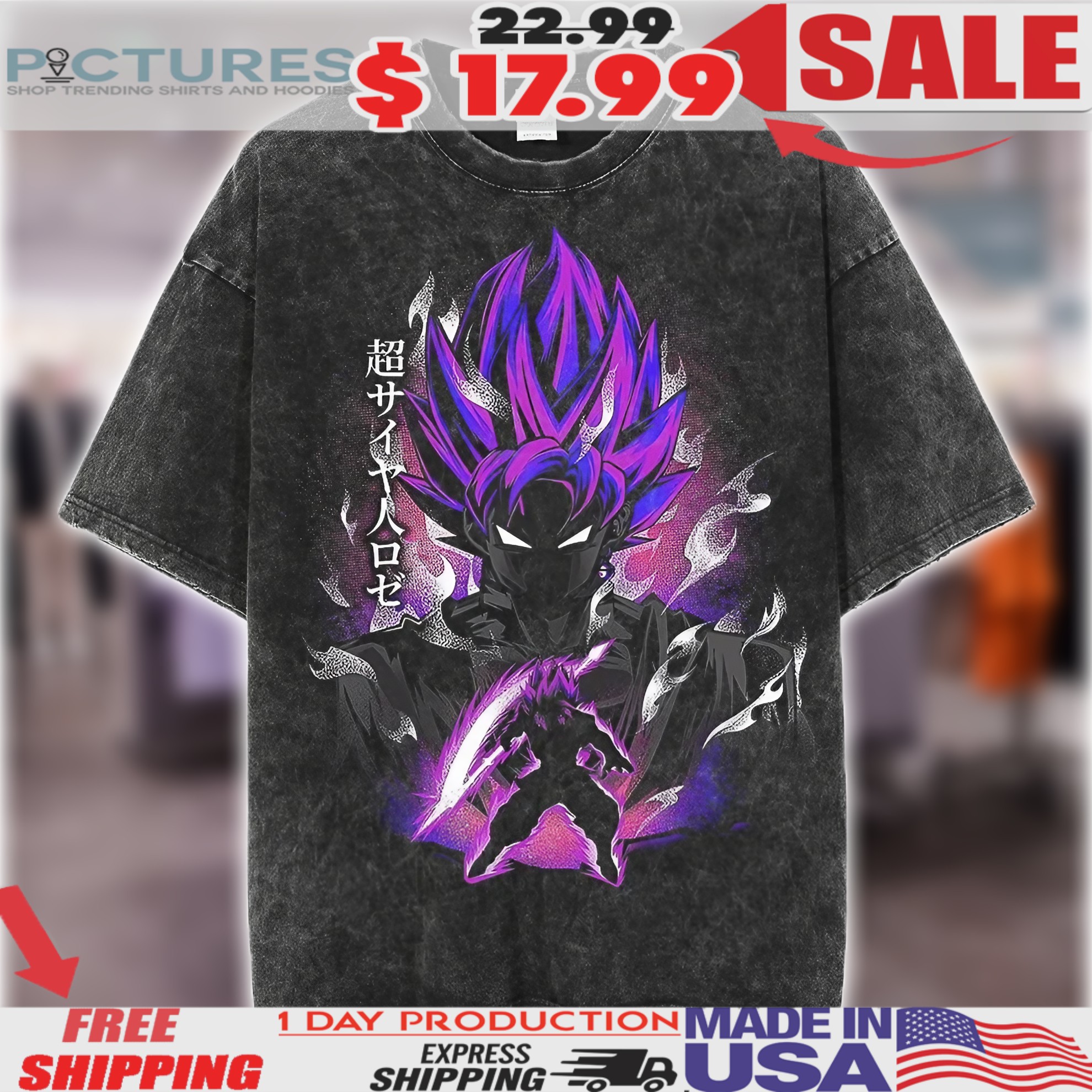 Dragonball Goku Super Saiyan Rose Anime Shirt
