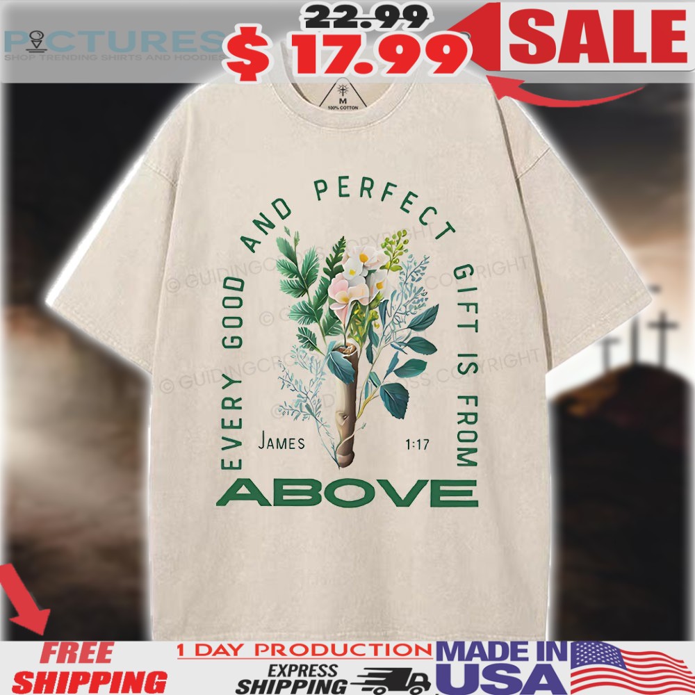 Every Good And Perfect Gift Is From Above James 1 17 Christian Shirt