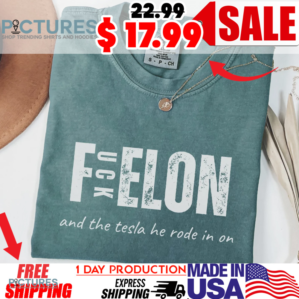Felon Fuck Elon Anti Elon Musk Democrat Protest Shirt