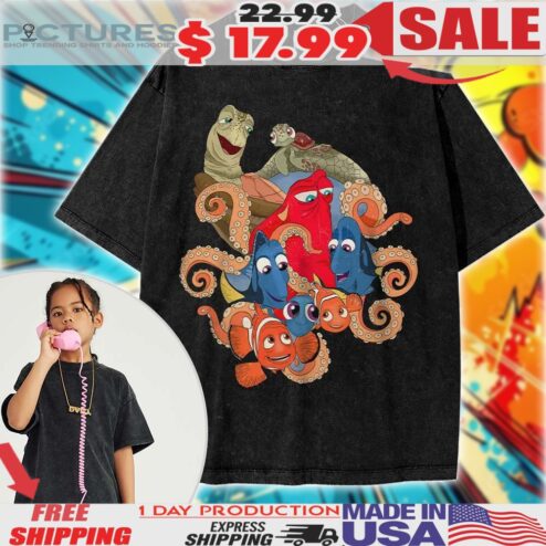 Finding Nemo Crush Hank the Septopus Finding Dory Animated Kids Shirt
