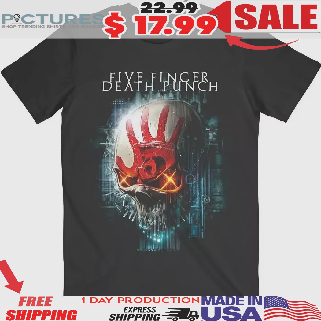 Five Finger Death Punch Interface Skull Shirt