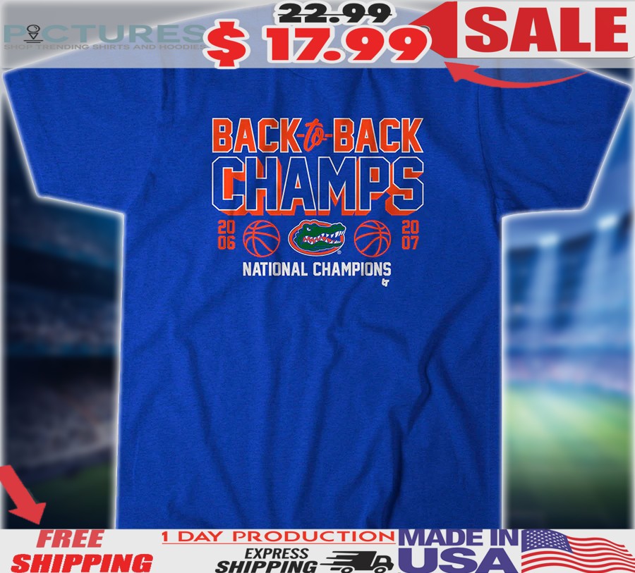 Florida Gator Basketball Back-To-Back National Champions 2006 2007 Shirt