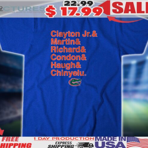 Florida Gator Basketball Clayton Jr. & Martin & Richard & Condon & Haugh & Chinyelu Shirt
