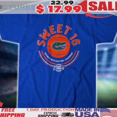 Florida Gators Basketball Sweet Sixteen 2025 NCAA Men's Basketball Championship Shirt