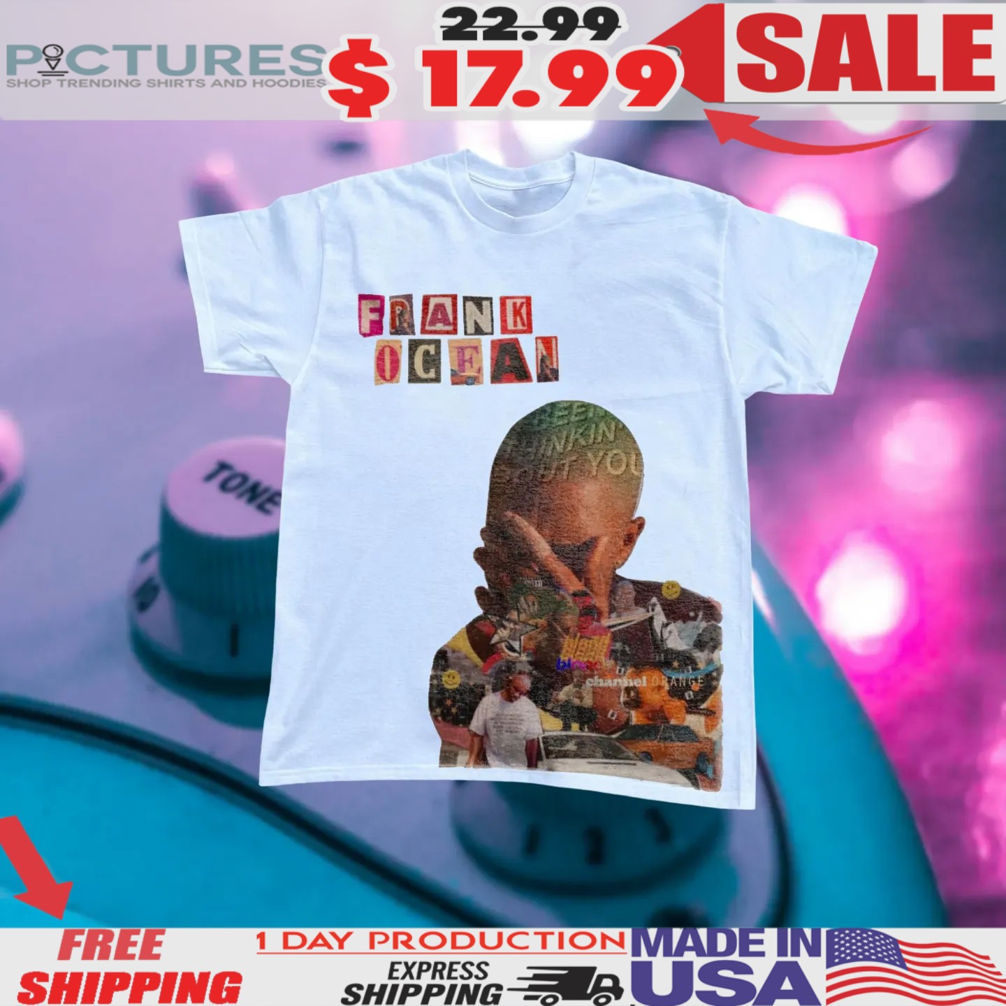 Frank Ocean Thinkin' Bout You Ransom Note Letters Shirt