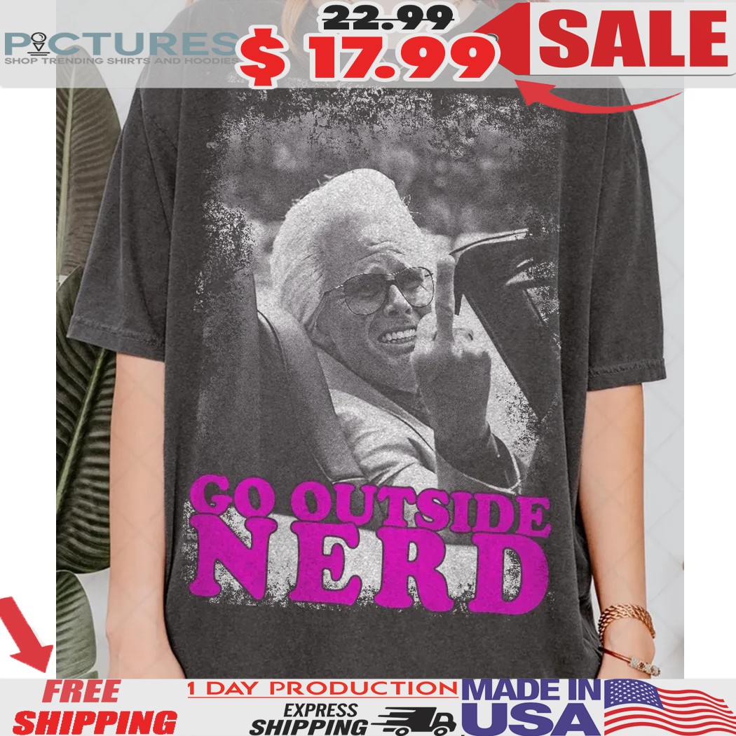 Go outside nerd Baby Billy Flips Off Meme Middle Finger Vintage Shirt