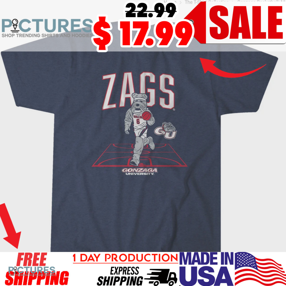 Gonzaga Basketball Mascot Court Shirt