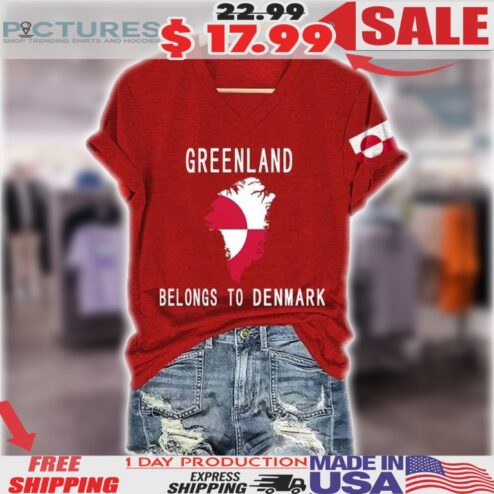 Greenland Belongs To Denmark Map Shirt