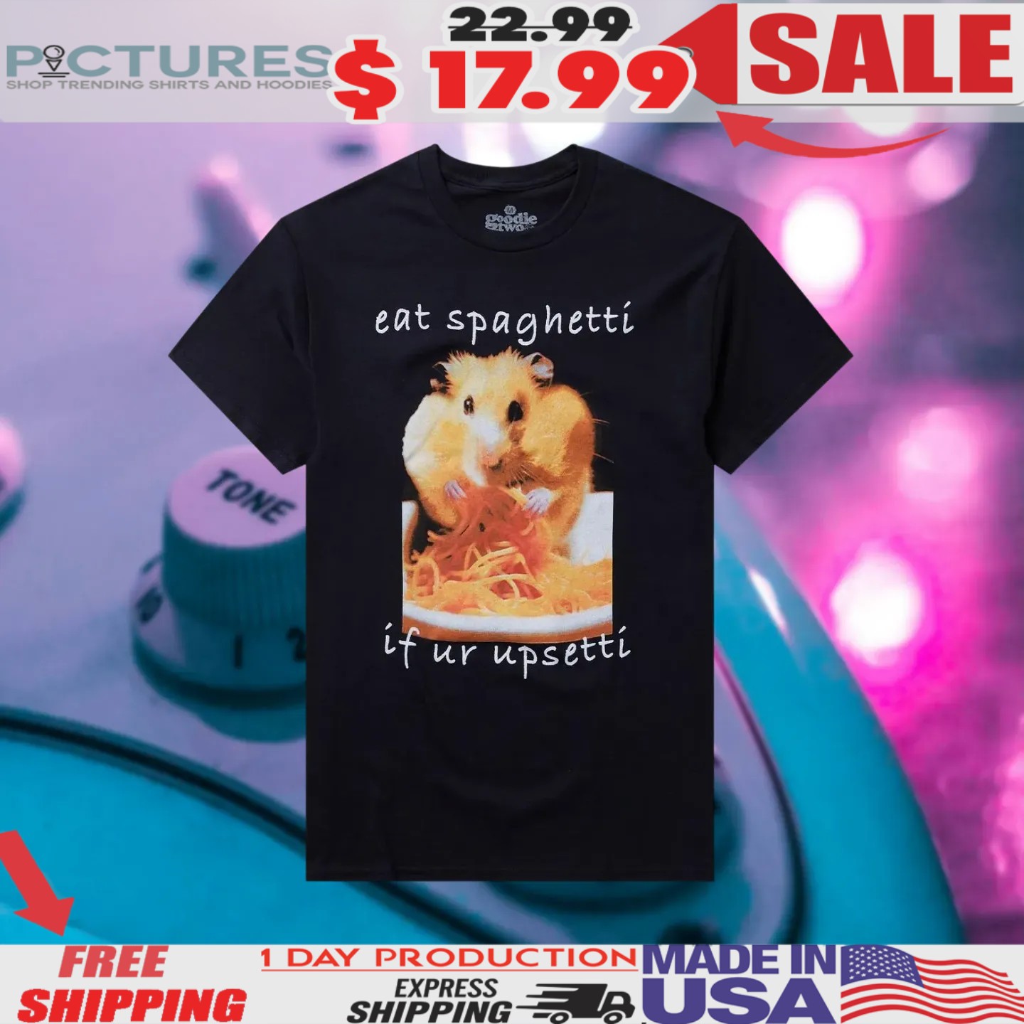 Hamster eat Spaghetti if ur Upsetti Shirt