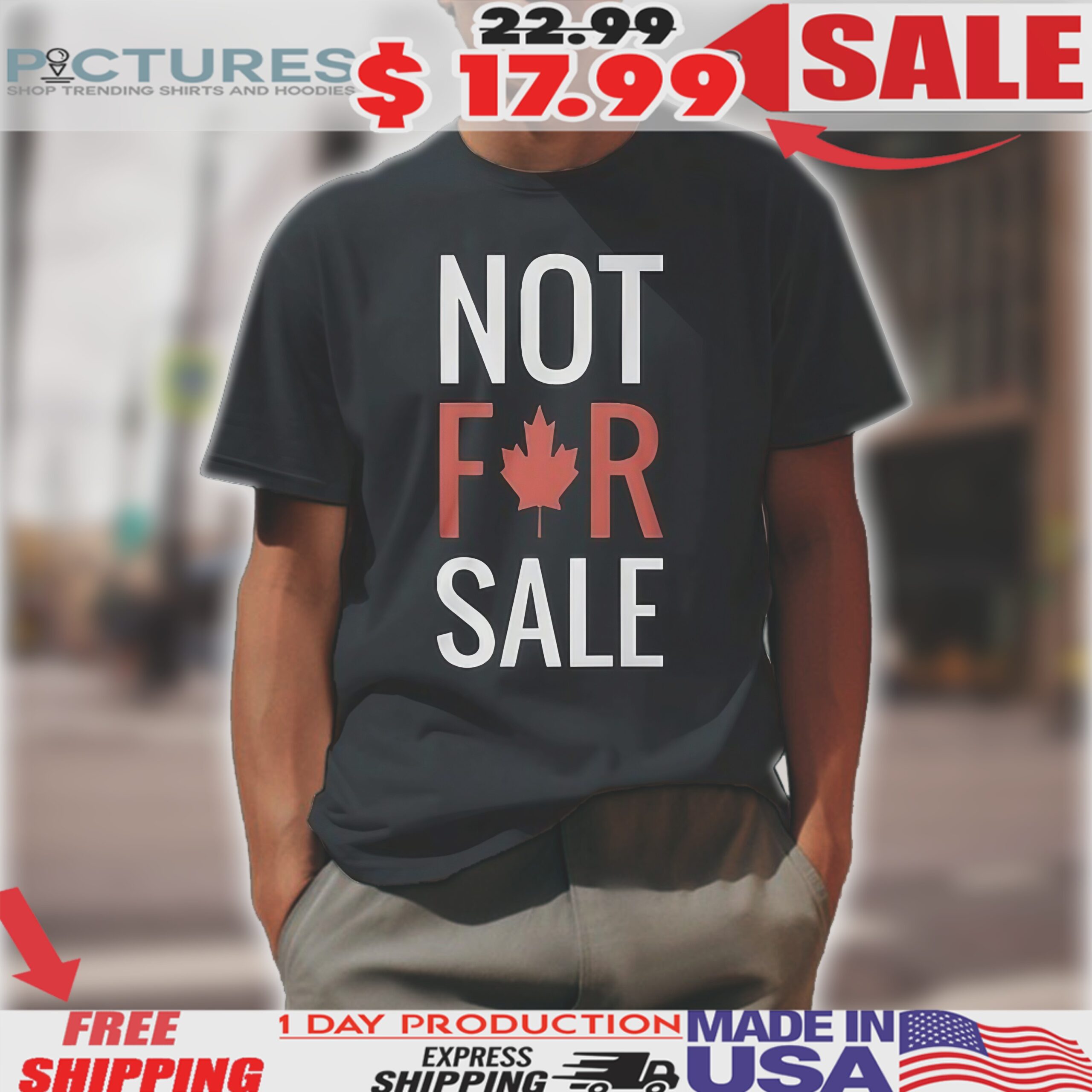 Harwinder Sandhu Not For Sale Canada Maple Leaf Design Shirt