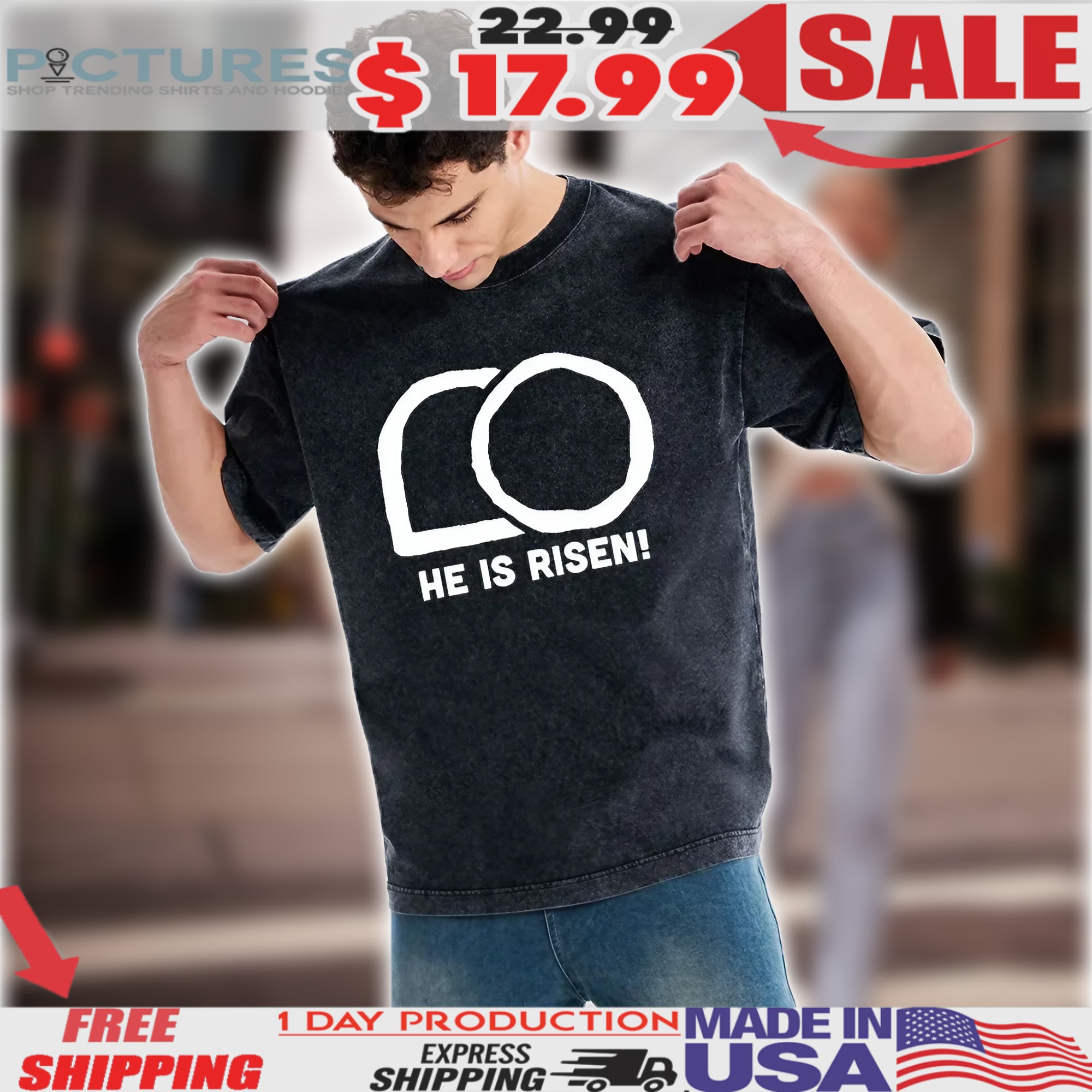 He Is Risen Christian Shirt
