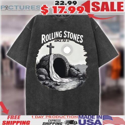He is Risen Rolling Stones Since AD 33 Jesus Christ Tomb Easter Christian Shirt
