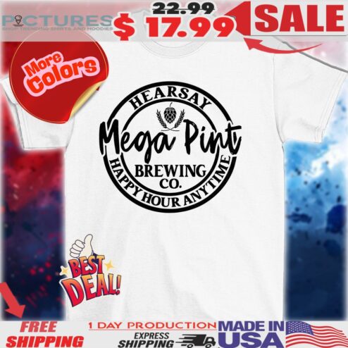 Hearsay mega pint justice for Johnny happy hour anytime shirt
