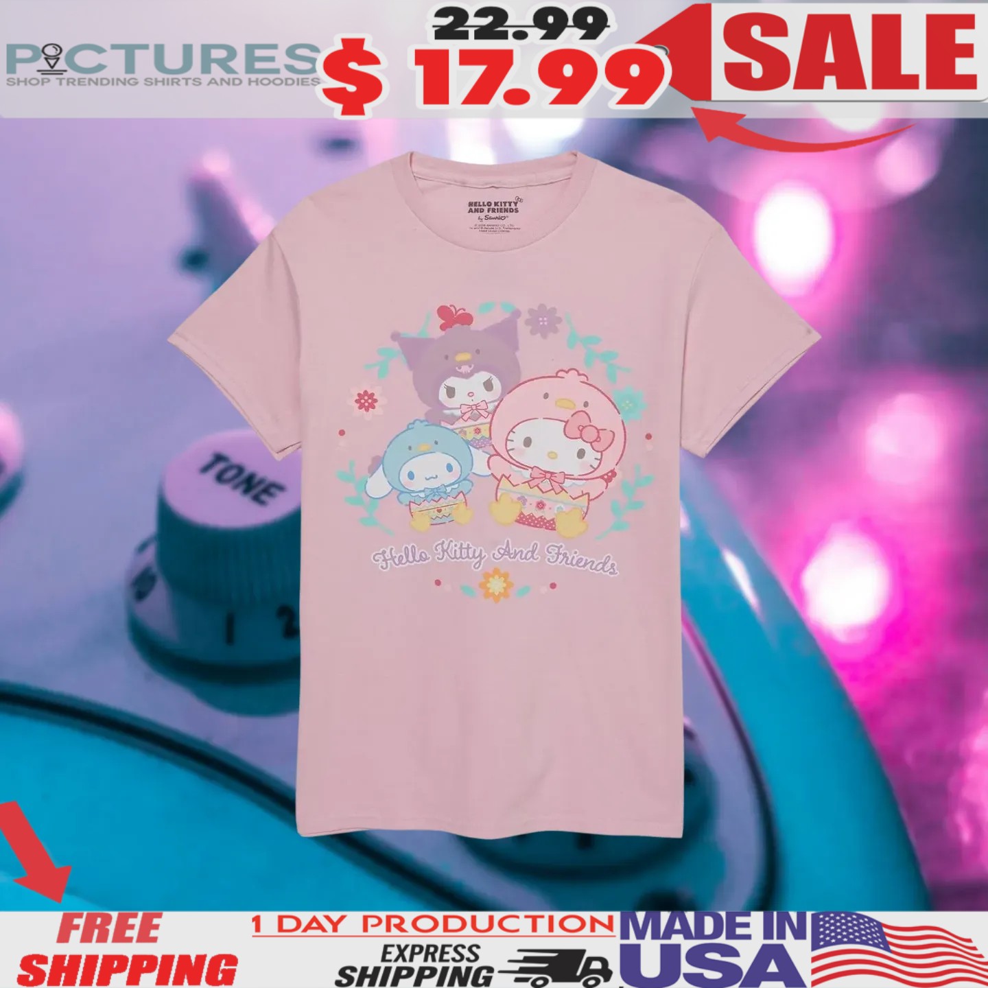 Hello Kitty And Friends Spring Chickens 2025 Shirt