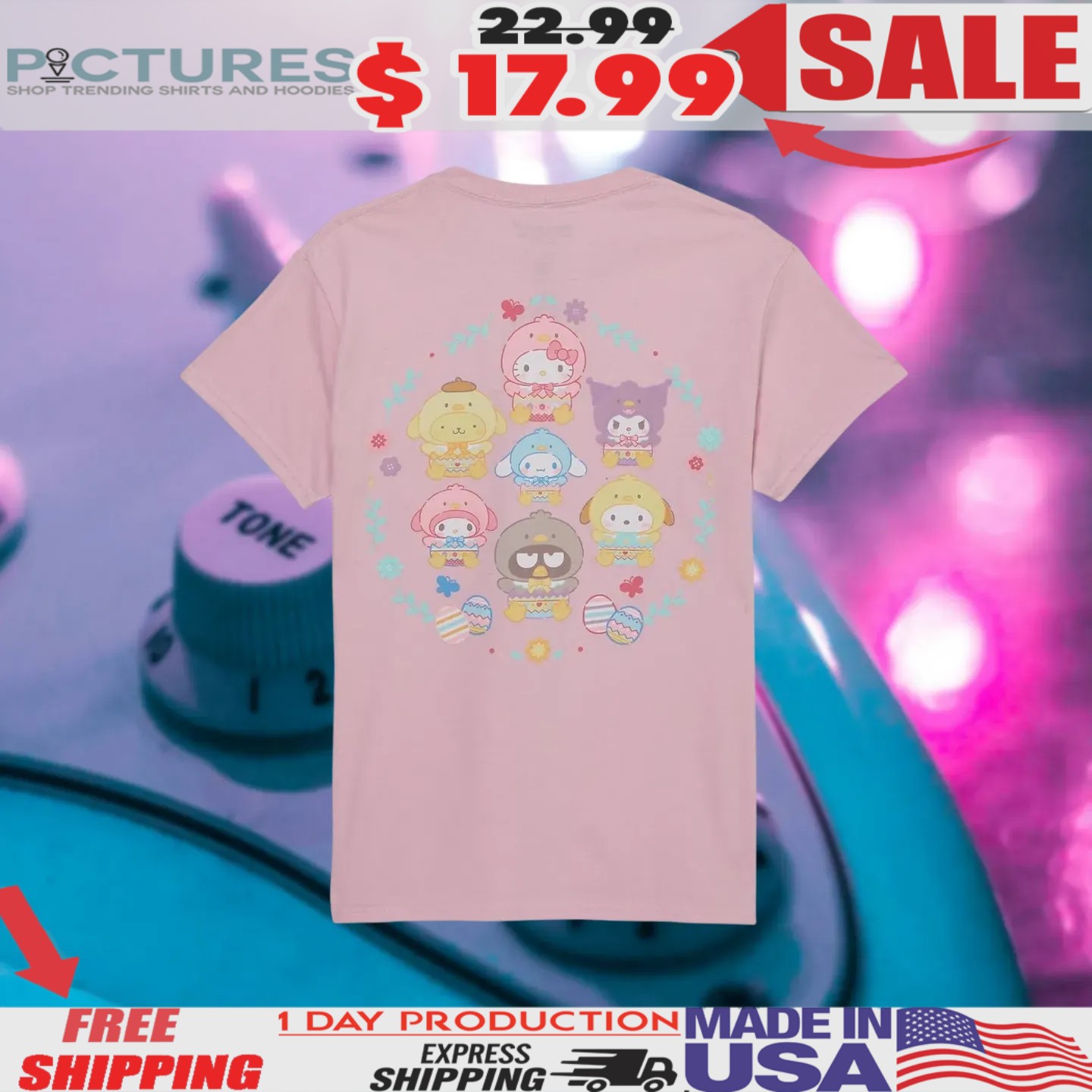Hello Kitty And Friends Spring Chickens Eggs 2025 Shirt