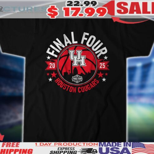 Houston Cougars 2025 Final Four Basketball UH logo Shirt