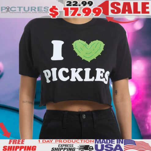 I Heart Pickles Cucumber Heart Symbol Shirt