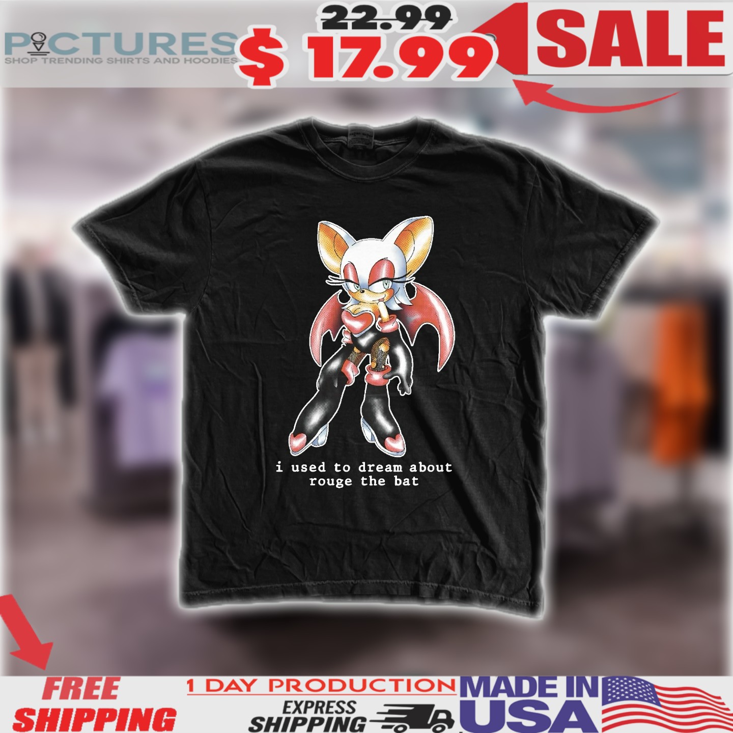 I Used To Dream About Rouge The Bat Sonic The Hedgehog Shirt