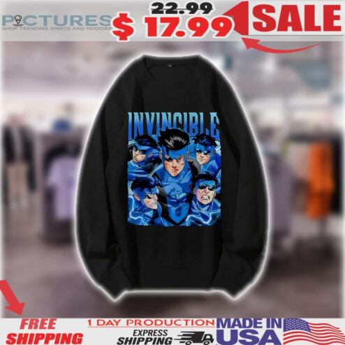 Invincible Mark Grayson's Blue Suit Comic Vintage Bootleg Shirt