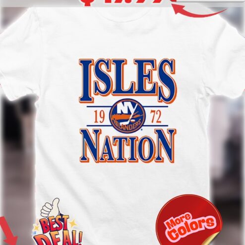 Isles Nation 1972 New York Islanders Hockey shirt