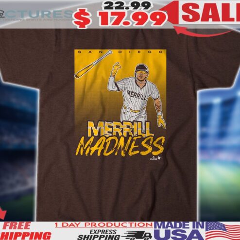 Jackson Merrill San Diego Padres Merrill Madness Bat Flip MLB Shirt