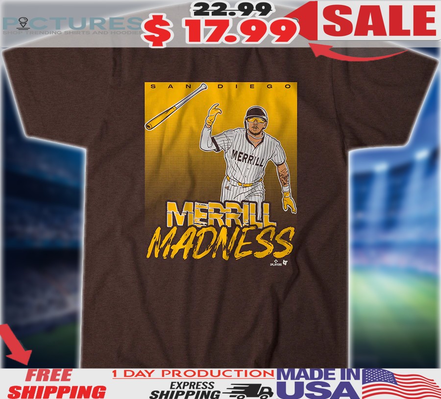 Jackson Merrill San Diego Padres Merrill Madness Bat Flip MLB Shirt